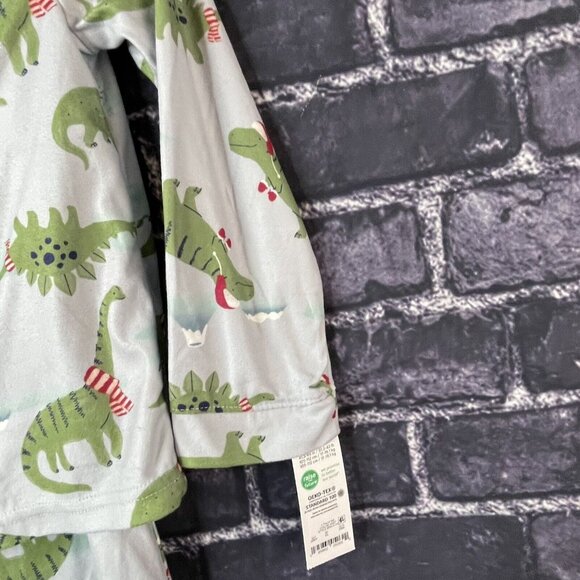 Just One You 5T Dinosaur Winter Christmas Pajama By Carters PJ 2-pc Set - Picture 6 of 12